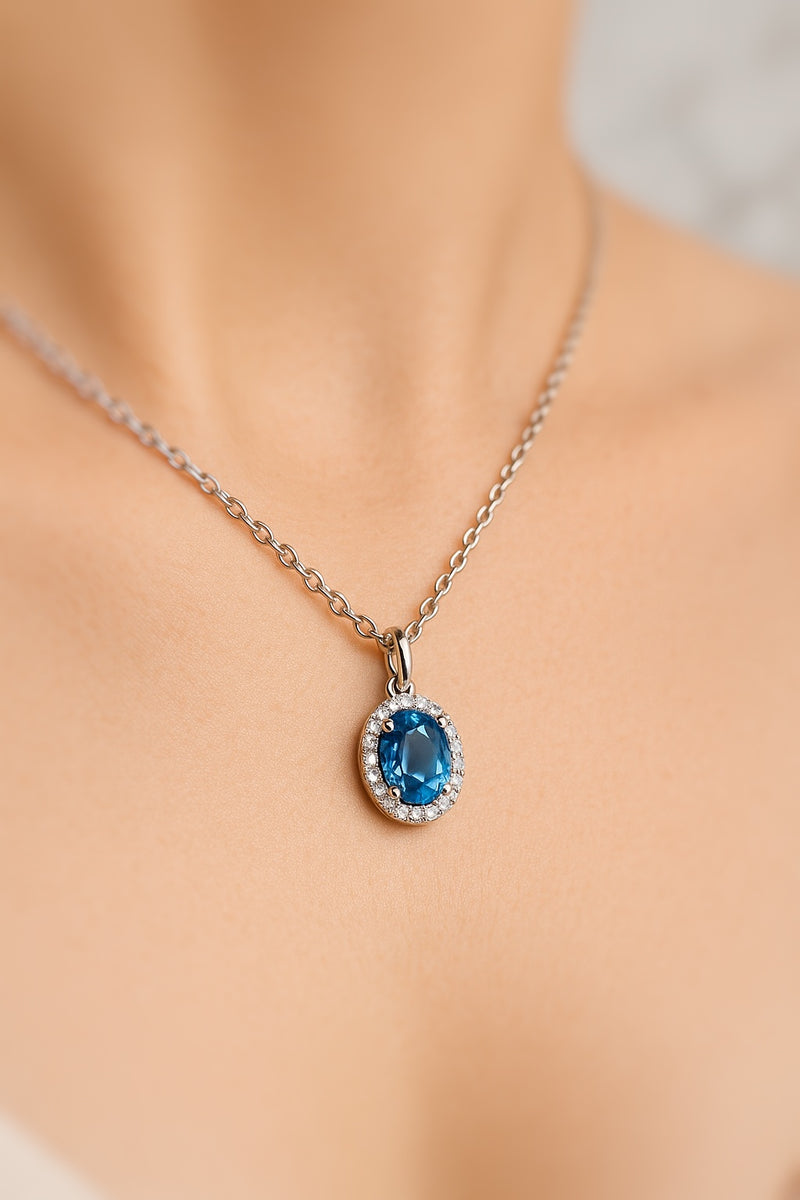 London Blue Topaz Pendant