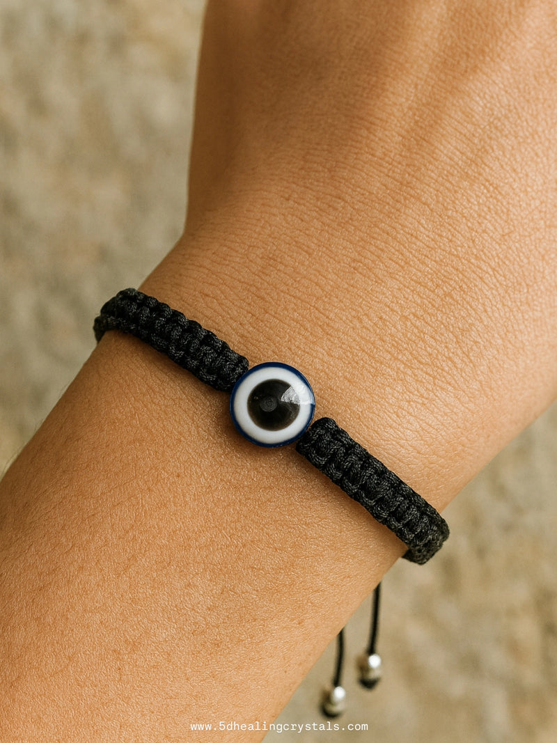Black String with Evil eye Bracelet