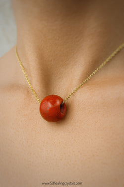 Red Jasper Floating Pendant