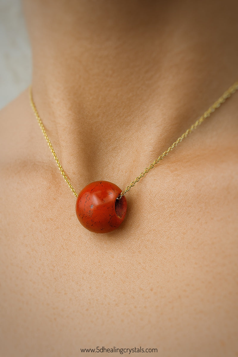 Red Jasper Floating Pendant