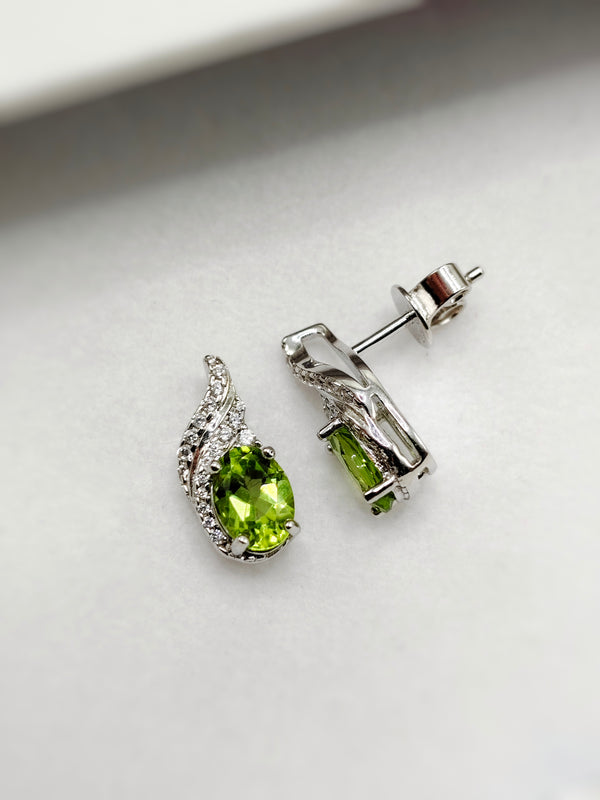 Peridot Stud Earrings