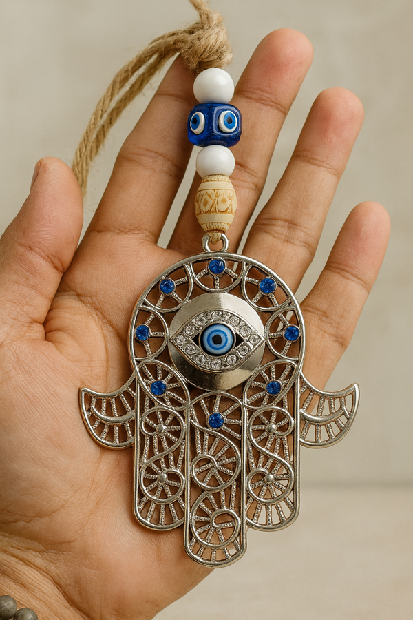 Hamsa Hand with Evil Eye Protection Charm