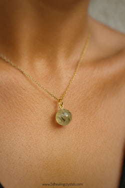 Prehnite Sphere Pendant