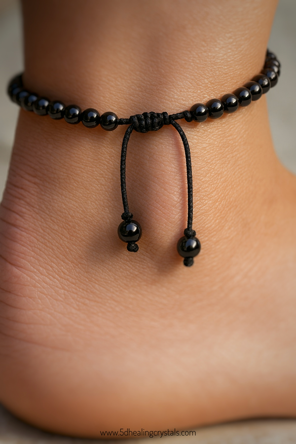 5D Grounding Anklet (Black Tourmaline)