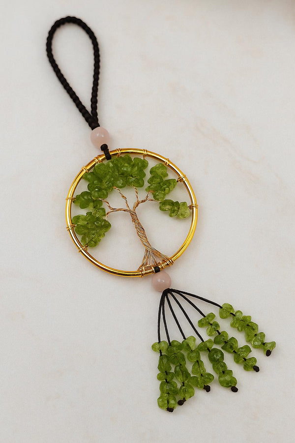 Peridot Tree of Life Charm