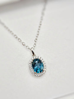London Blue Topaz Pendant