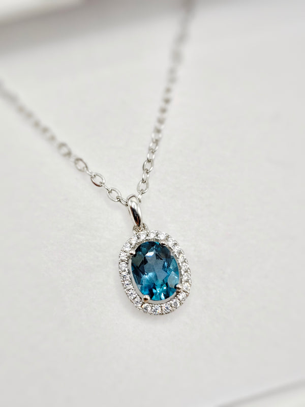 London Blue Topaz Pendant