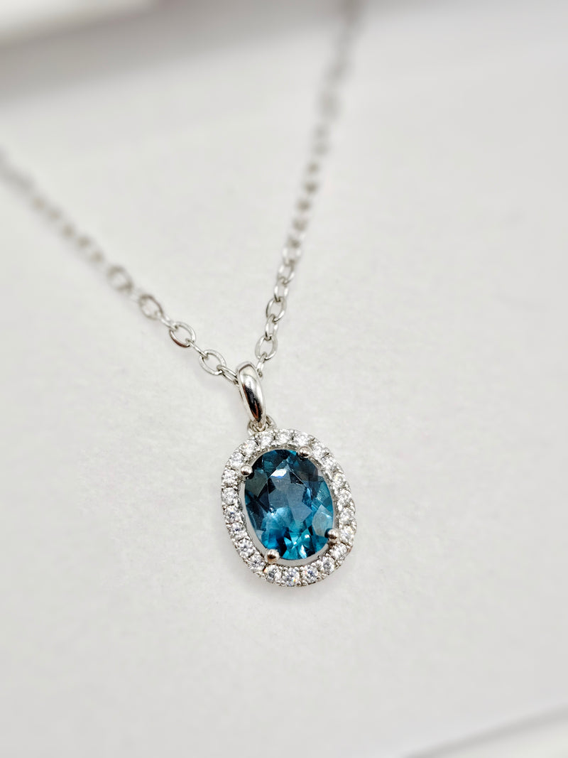 London Blue Topaz Pendant