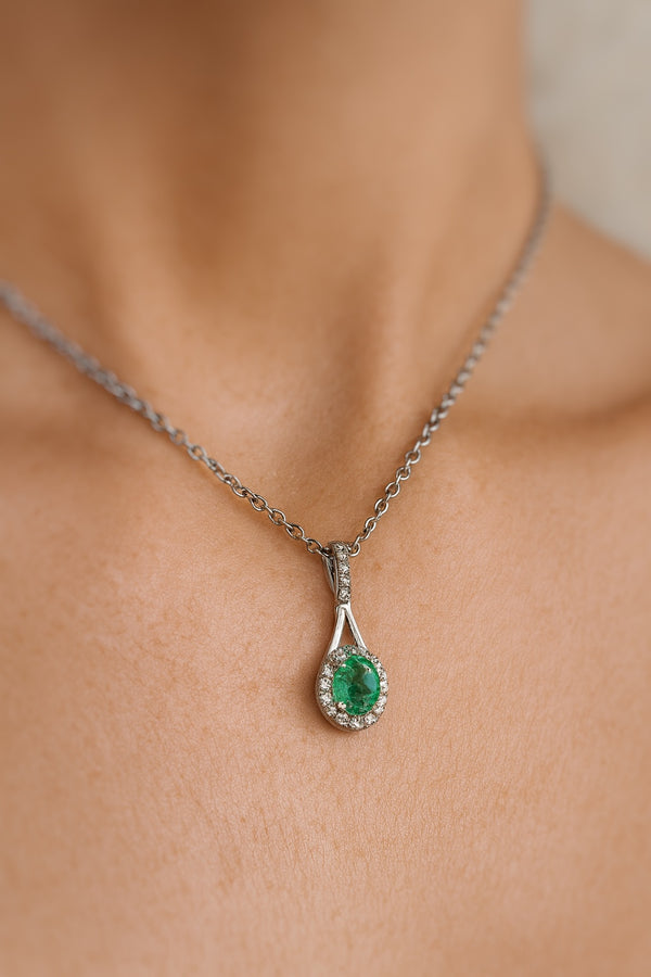 Zambian Emerald Pendant