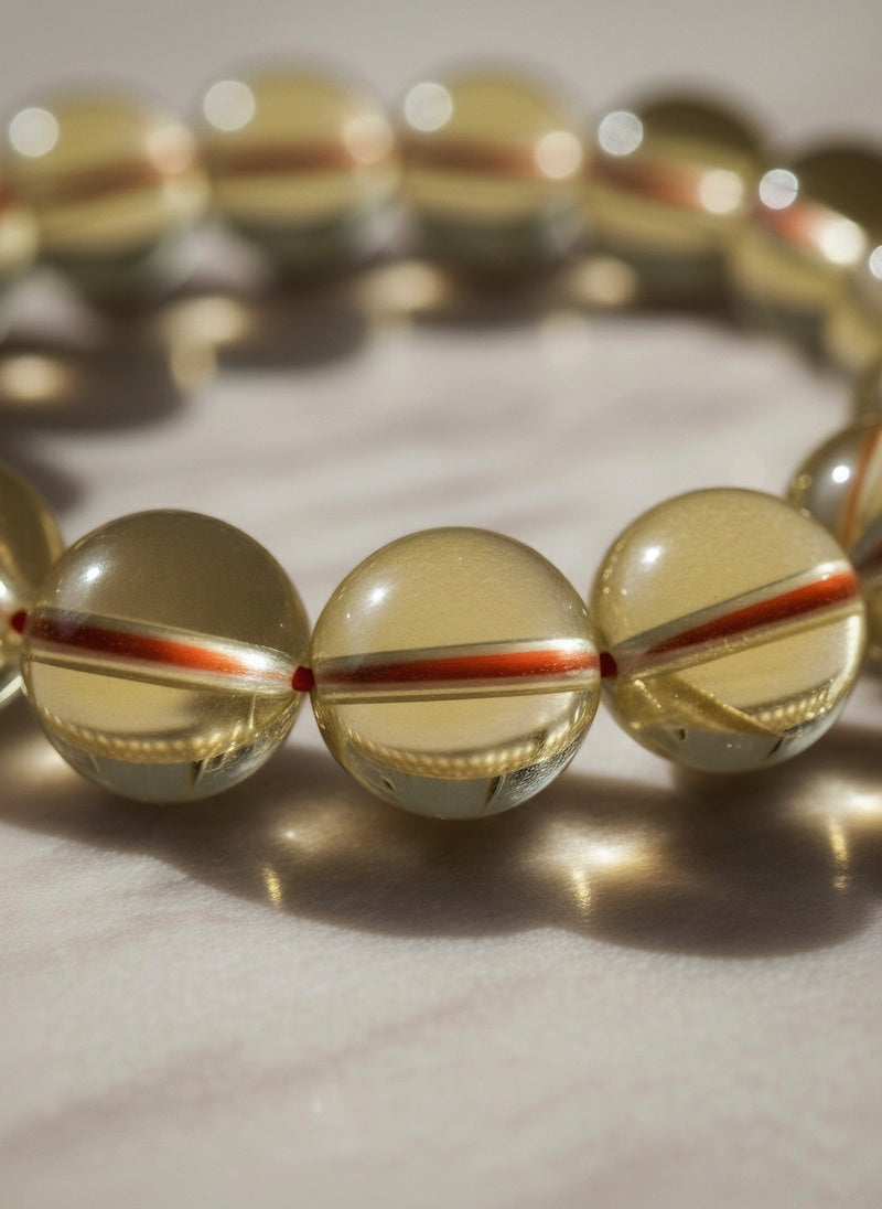 AAA Quality Natural Untreated Citrine Bracelet 12mm