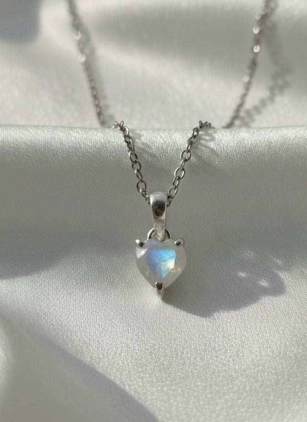 Moonstone Heart Pendant