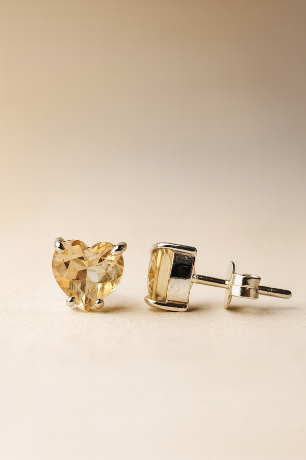 Citrine Stud Earrings