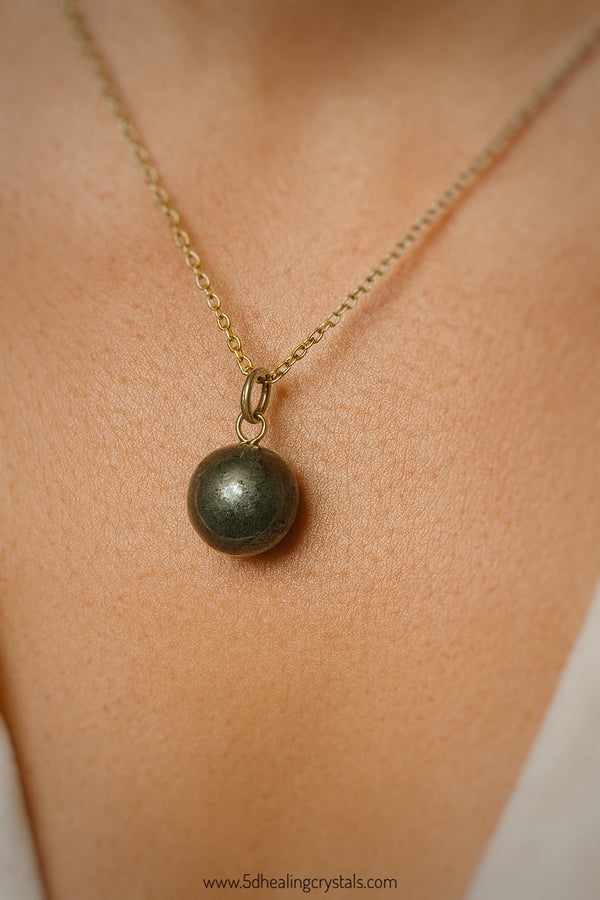 Pyrite Sphere Pendant