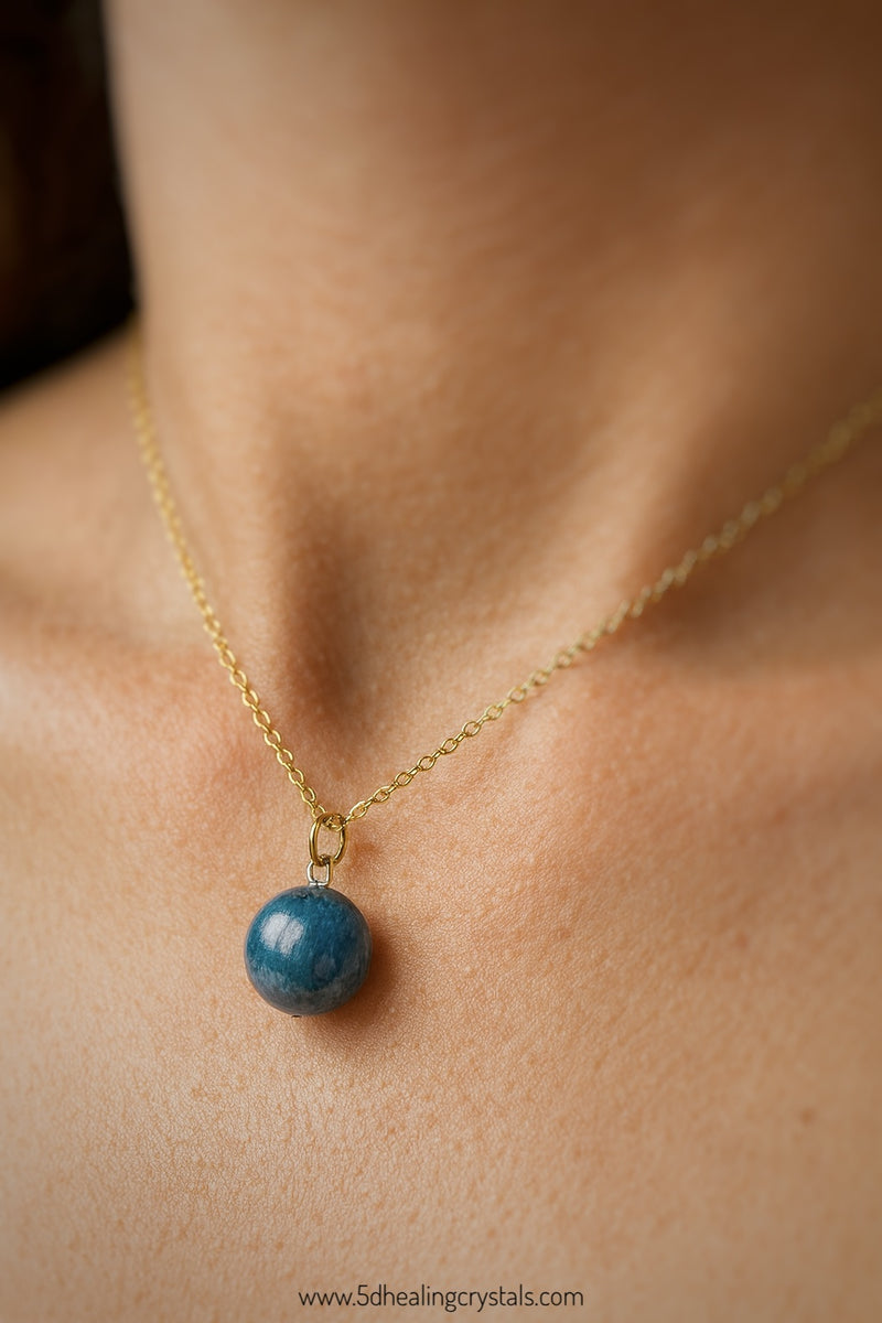 Blue Kyanite Sphere Pendant