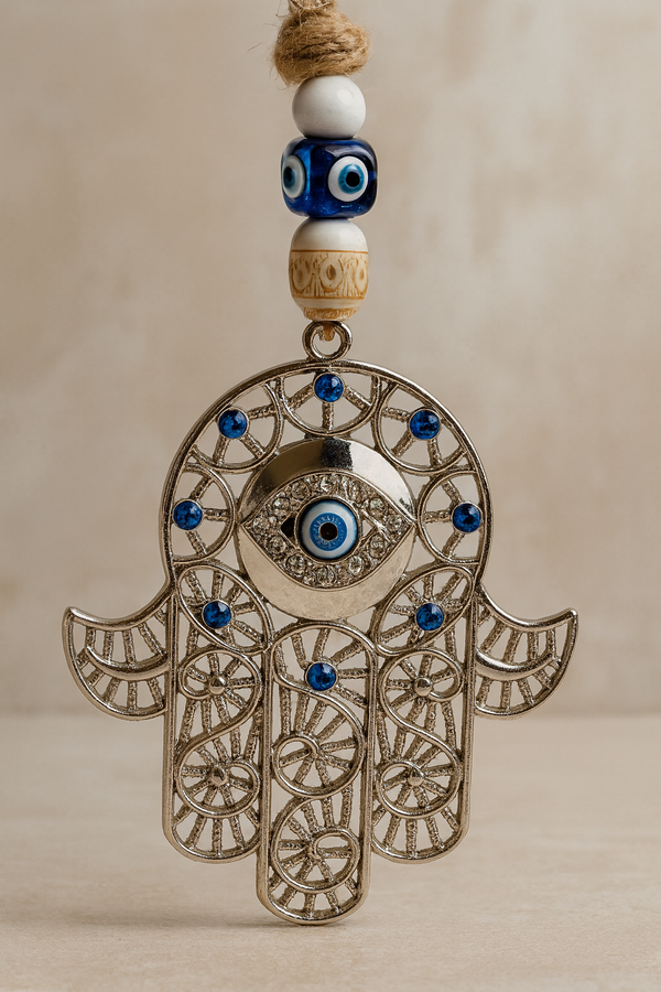 Hamsa Hand with Evil Eye Protection Charm