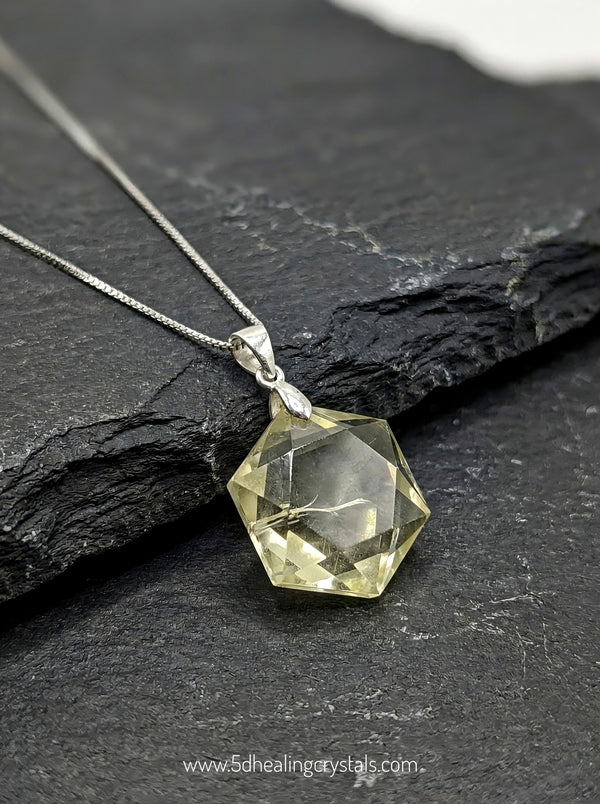 Citrine Star of David Pendant