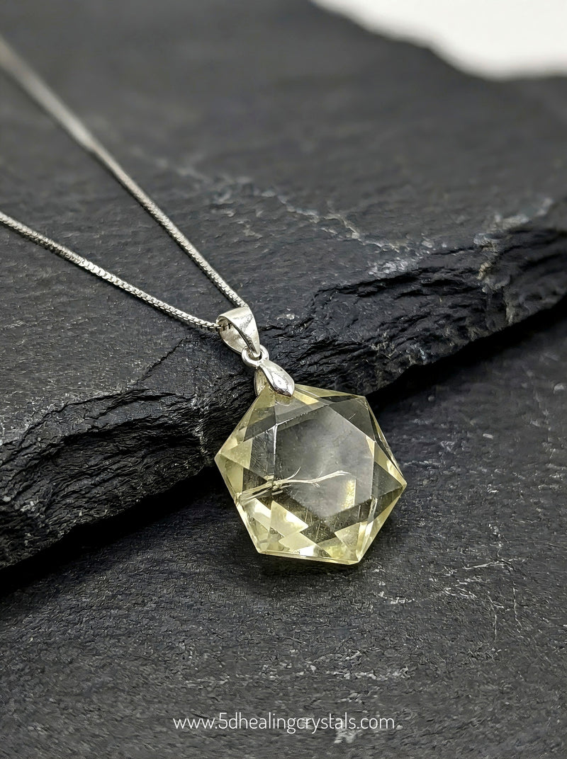 Citrine Star of David Pendant