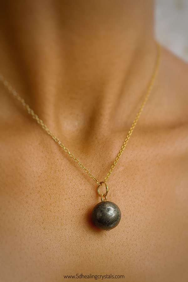Pyrite Sphere Pendant