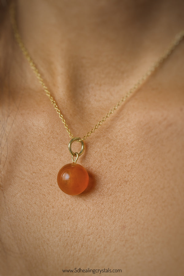 Carnelian Sphere Pendant
