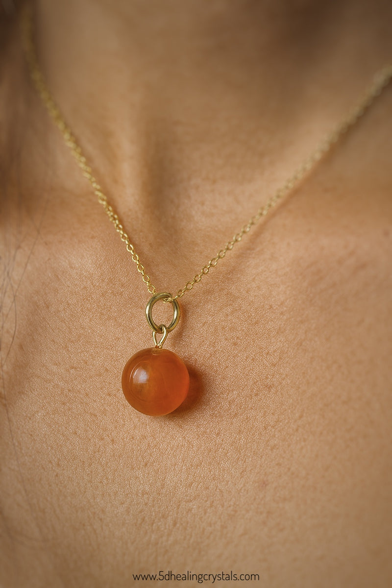 Carnelian Sphere Pendant