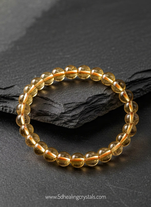 High Quality Citrine Bracelet 6mm