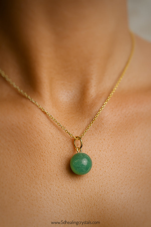Green Aventurine Sphere Pendant