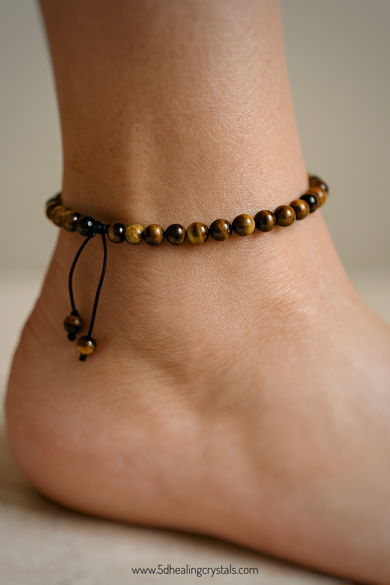 5D Grounding Anklet (Tiger’s Eye)