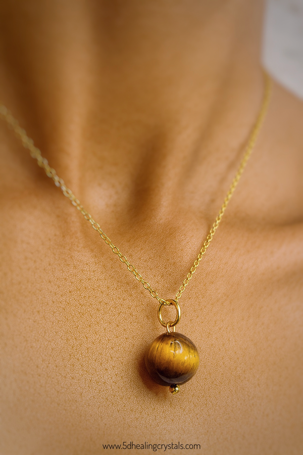 Tigers Eye Sphere Pendant