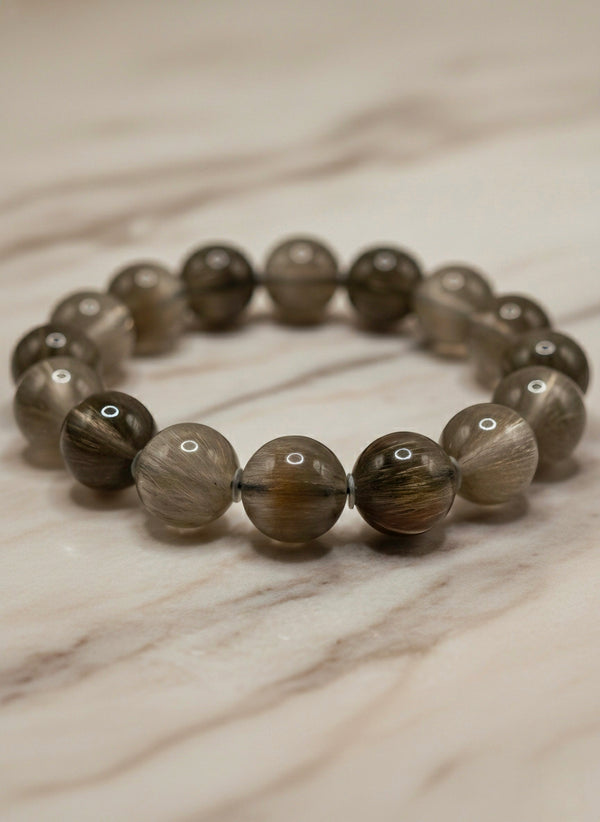 AAA Quality Silver Rutilated Quartz Bracelet