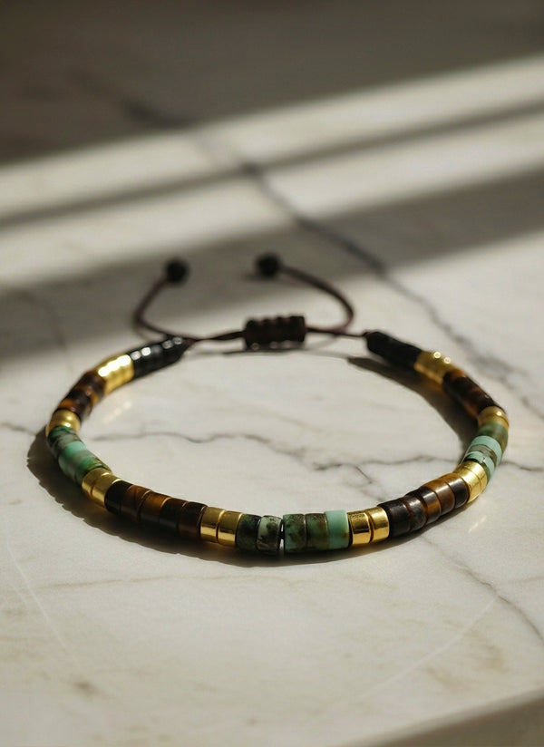 Turquoise - Tiger’s Eye - Onyx Bracelet