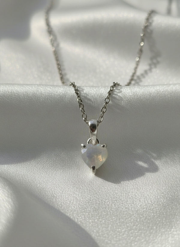 Moonstone Heart Pendant