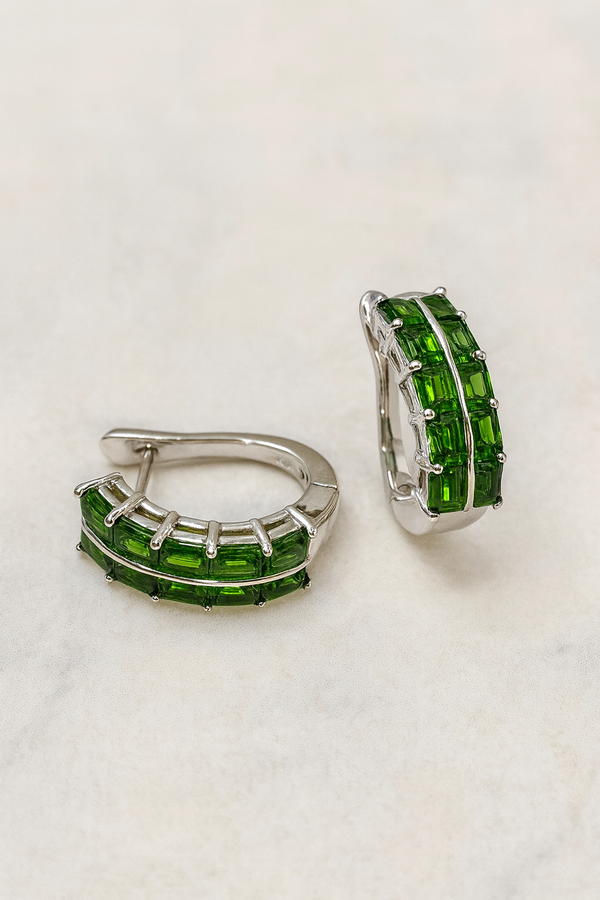 Diopside Lever back Earrings