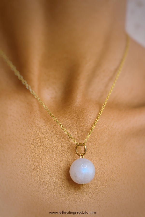 Moonstone Sphere Pendant