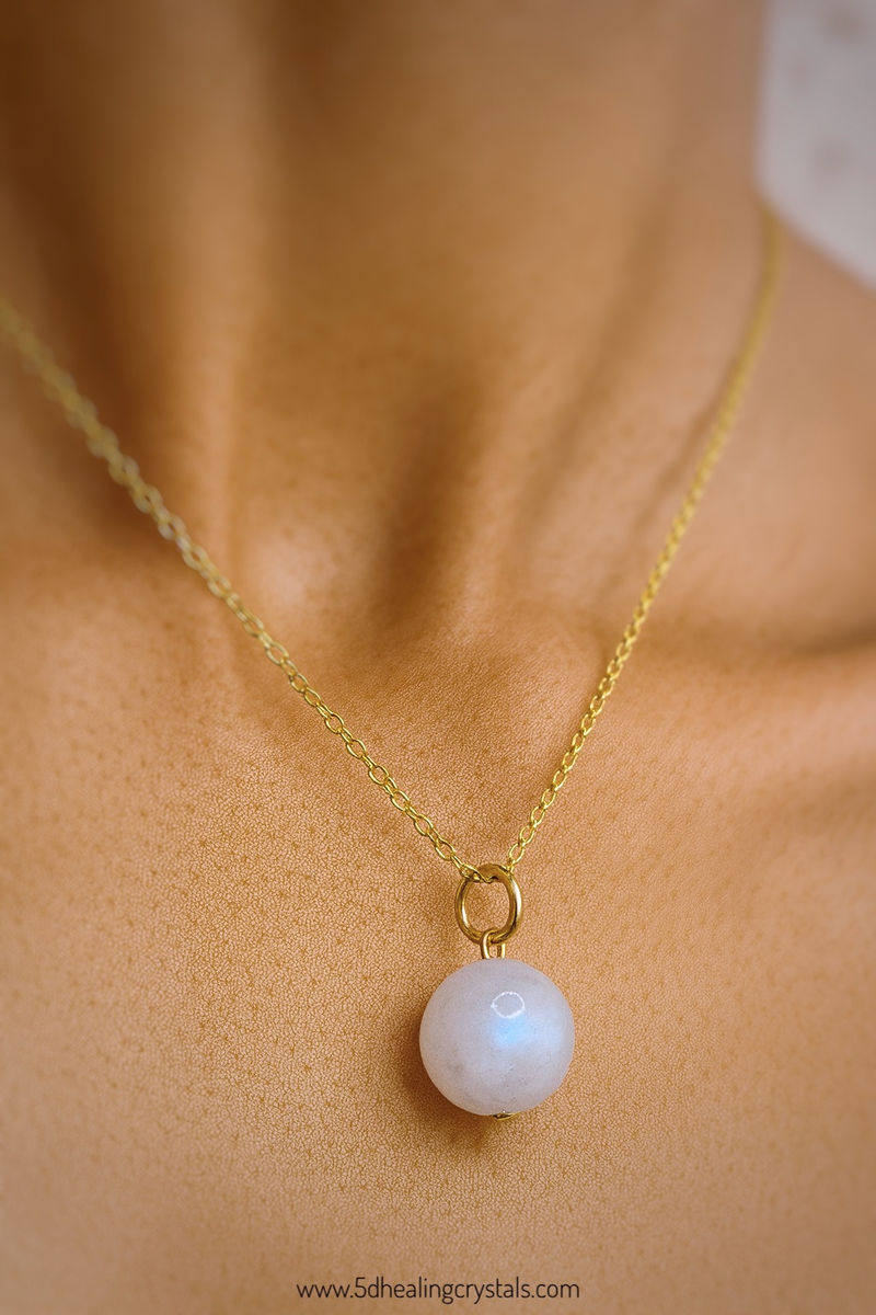 Moonstone Sphere Pendant