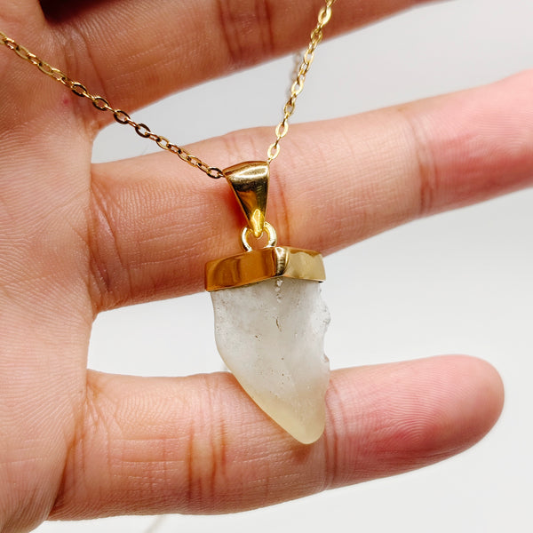 Libyan Desert Glass Tektite Pendant 02