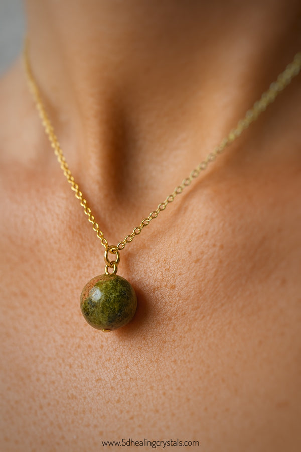 Unakite Sphere pendant