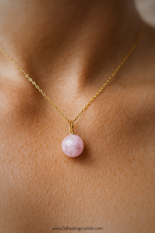 Kunzite Sphere Pendant