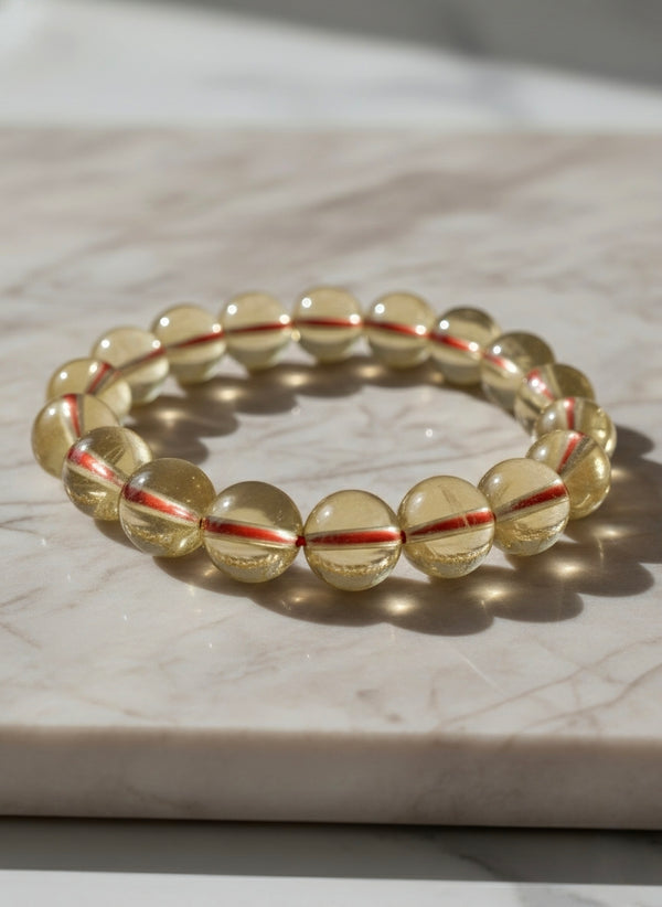AAA Quality Natural Untreated Citrine Bracelet 10mm