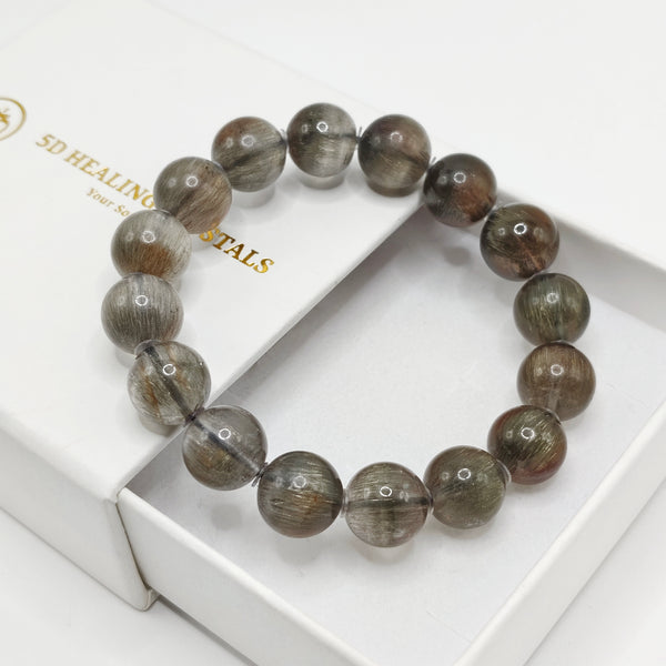 AAA Quality Silver Rutilated Quartz Bracelet