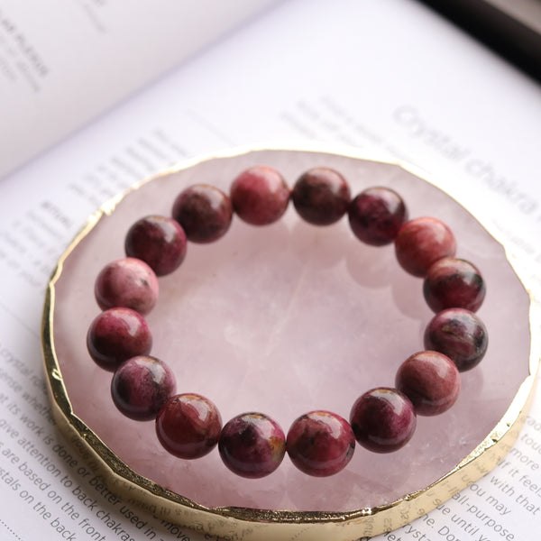 Rhodonite Bracelet 12mm high grade