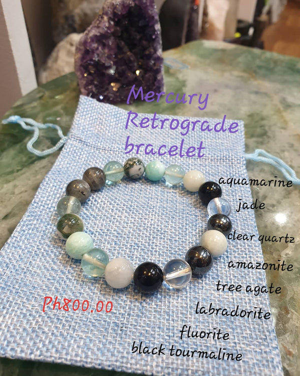 Mercury Retrograde Crystal set/Bracelet