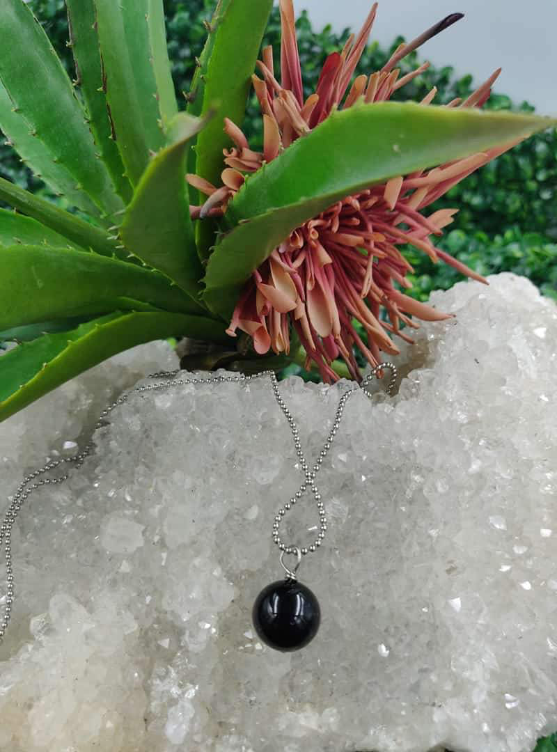 Black tourmaline pendant