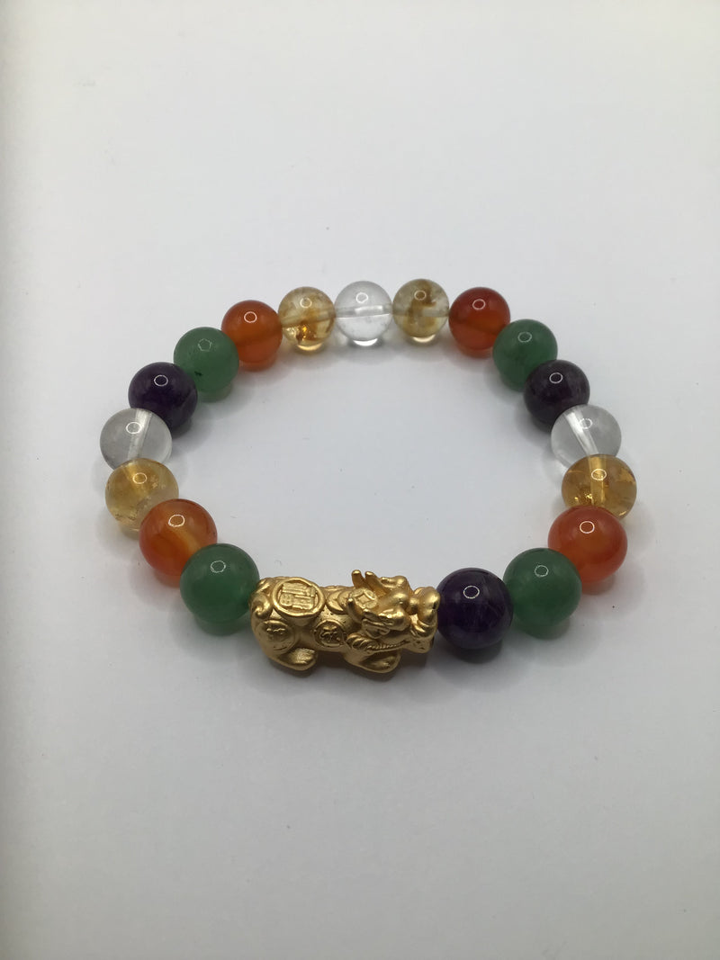 Customized bracelet with silver gold plated piyao