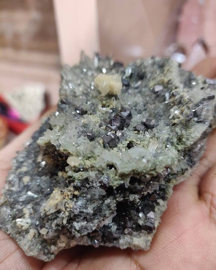 Galena in quartz