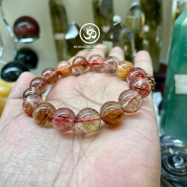 Gold, Copper and Silver Rutilated