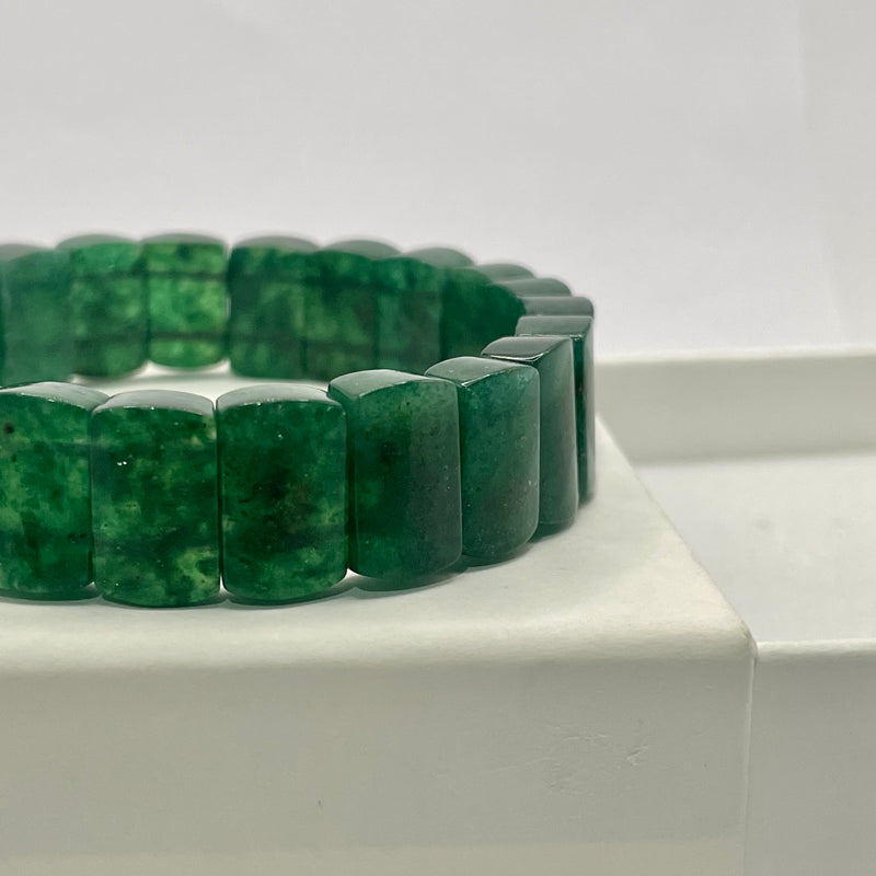 Green Strawberry Quartz Bangle