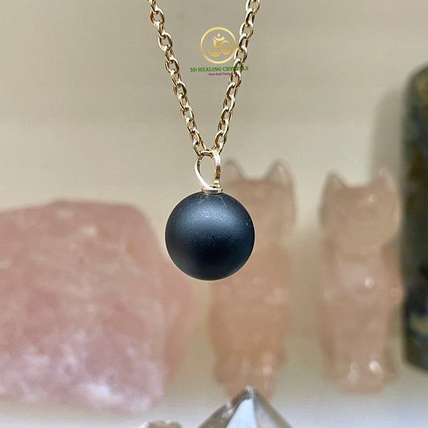 Matte onyx Sphere Pendant