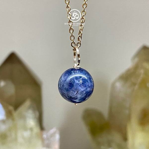 Iolite Sphere Pendant