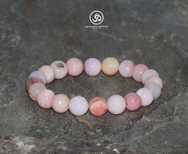 Pink opal bracelet