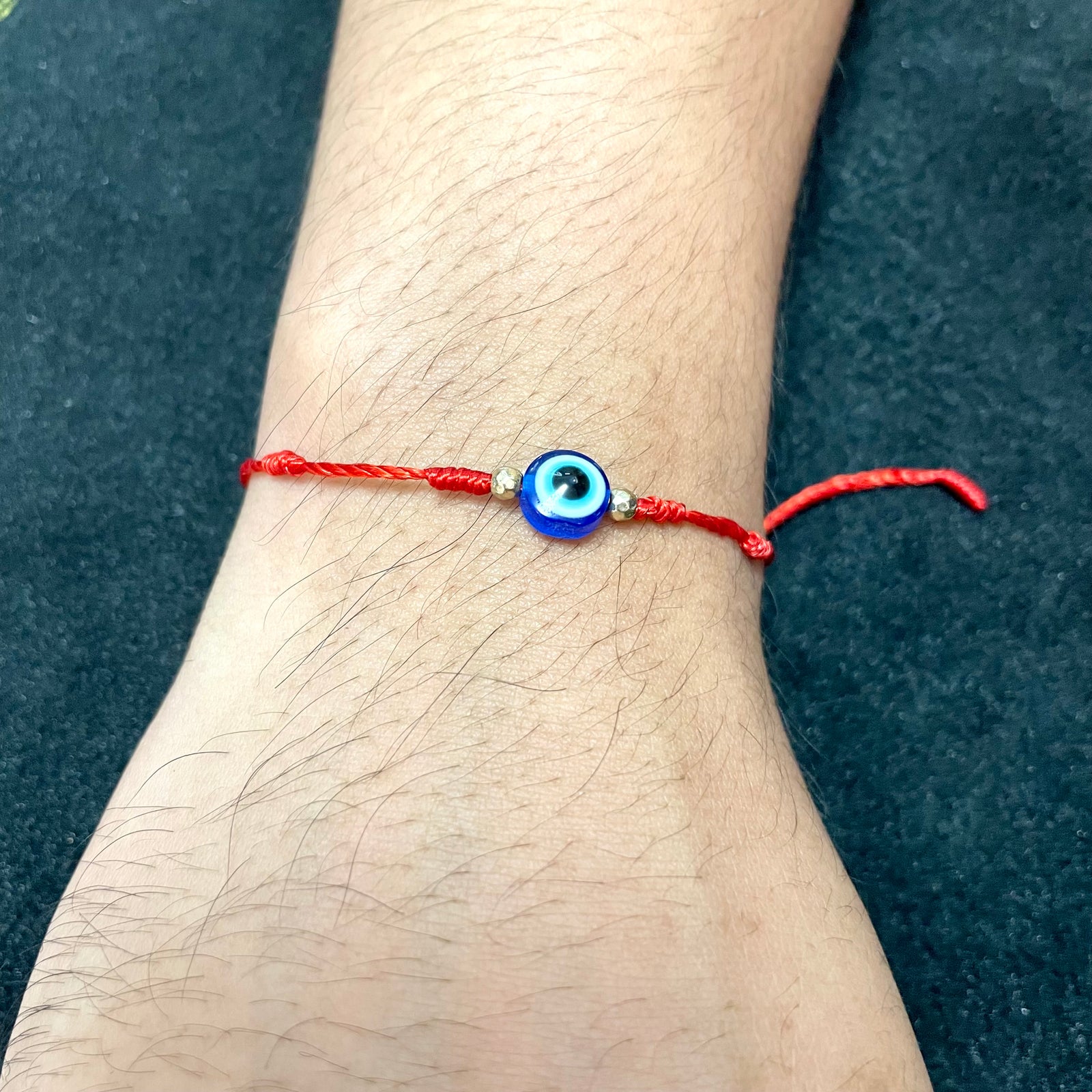Red String with Evil Eye Charm bracelet – 5D Healing Crystals